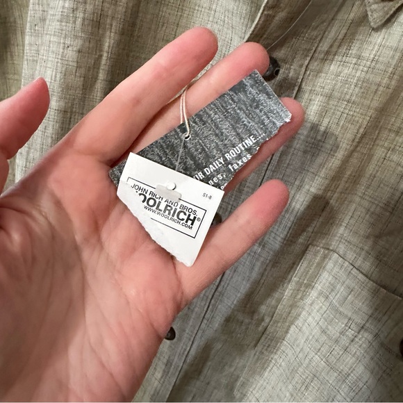 Woolrich men’s casual button down collared shirt short sleeve size 2X Tall NEW - Picture 4 of 6